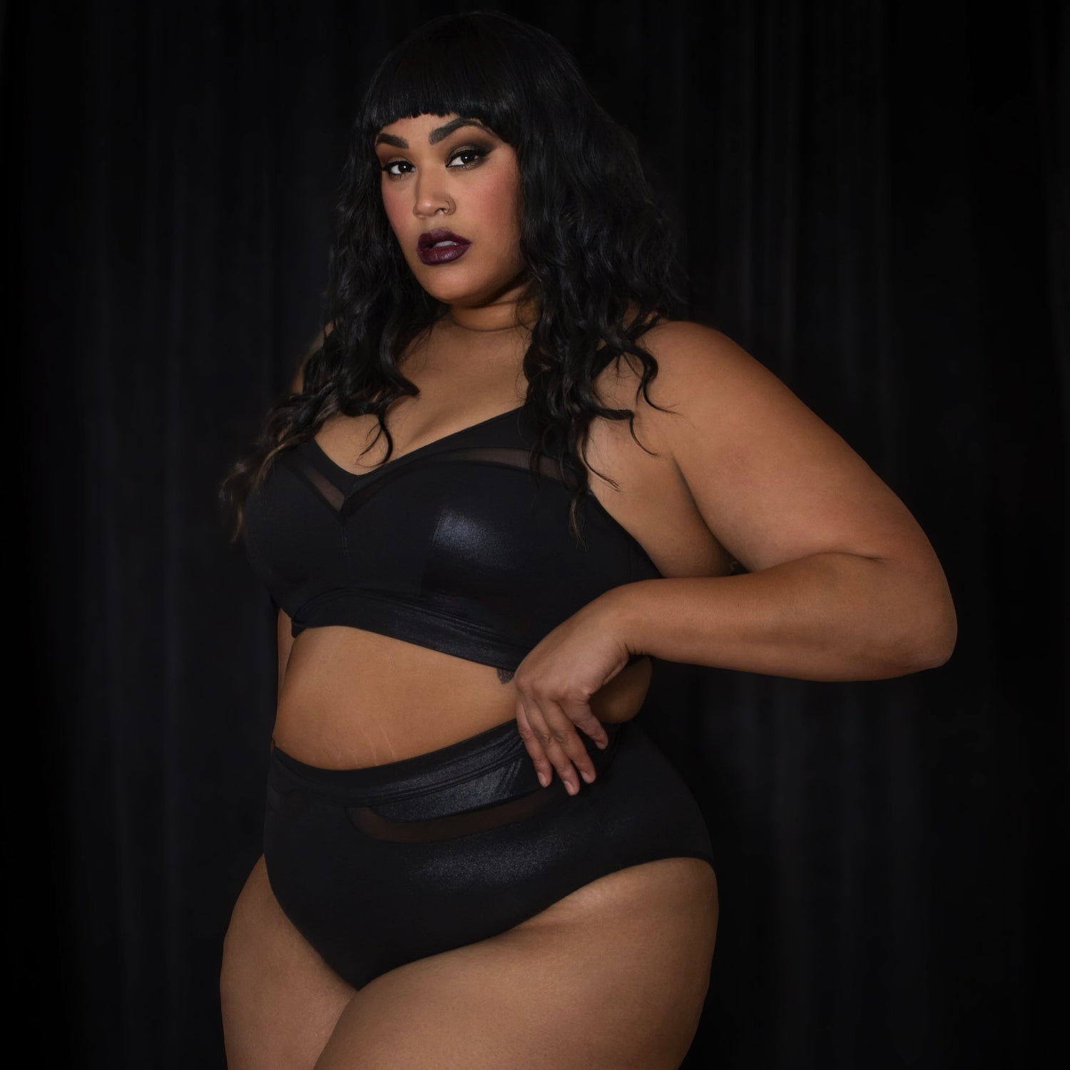 Siren Faux Leather Full Briefs