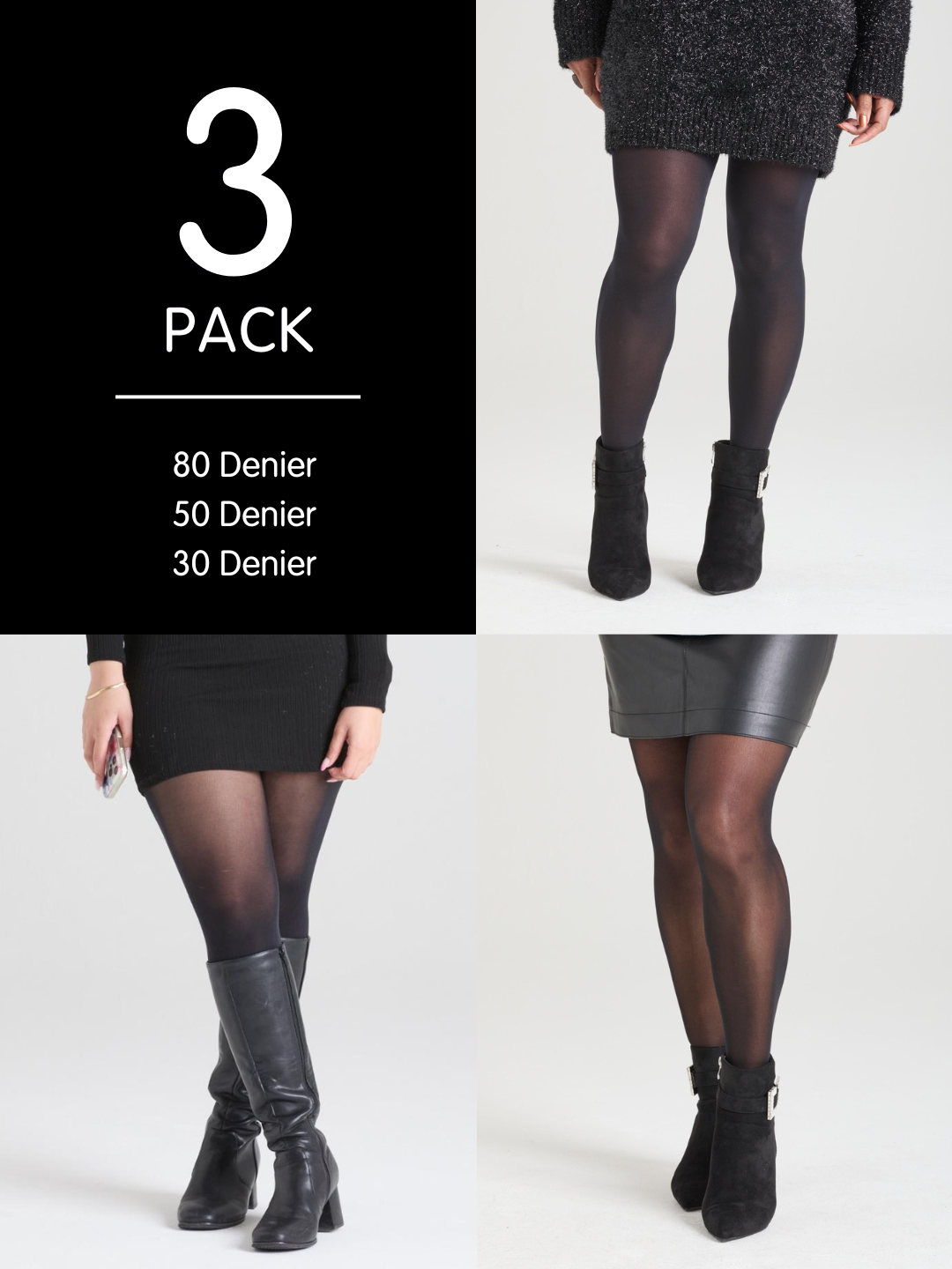 Essential Black Tights Bundle