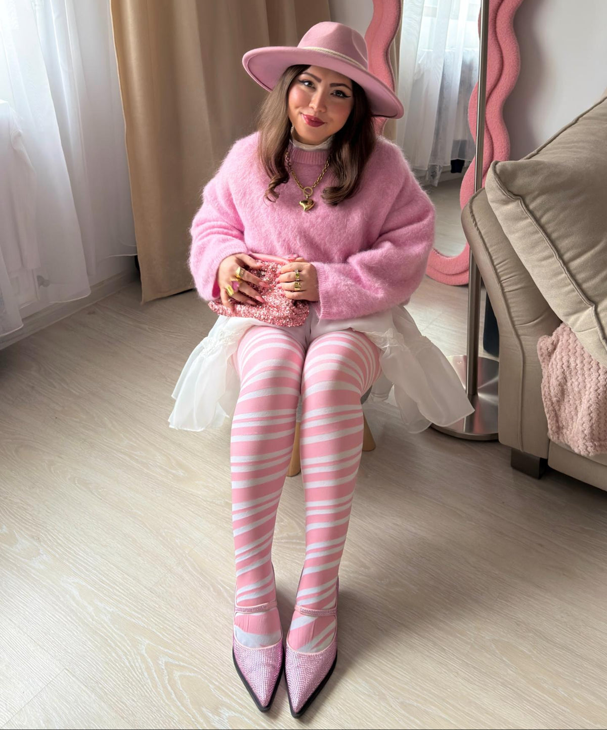 80 Denier Opaque Tights - Sugar Plum