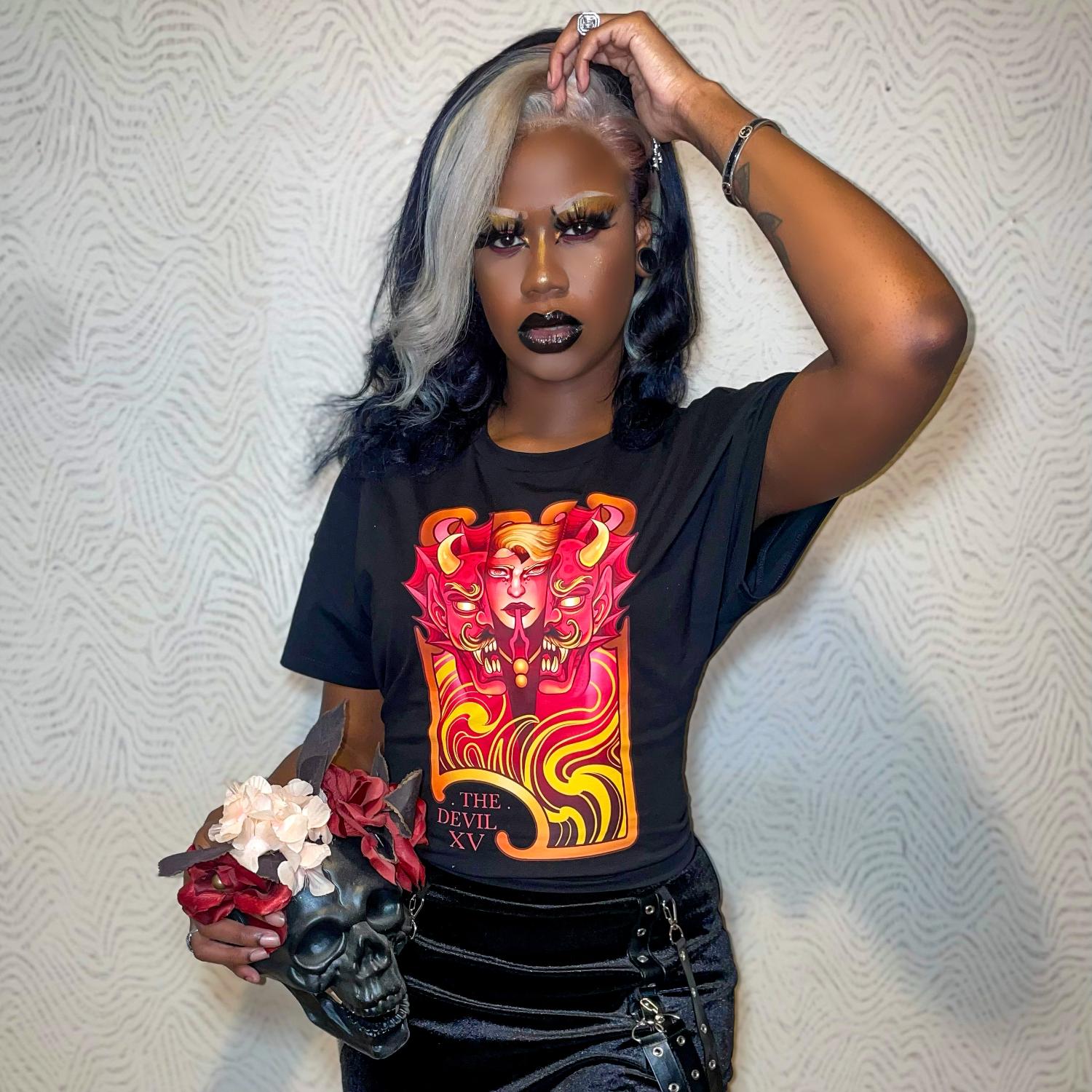 Major Arcana Boxy Tee - XV The Devil