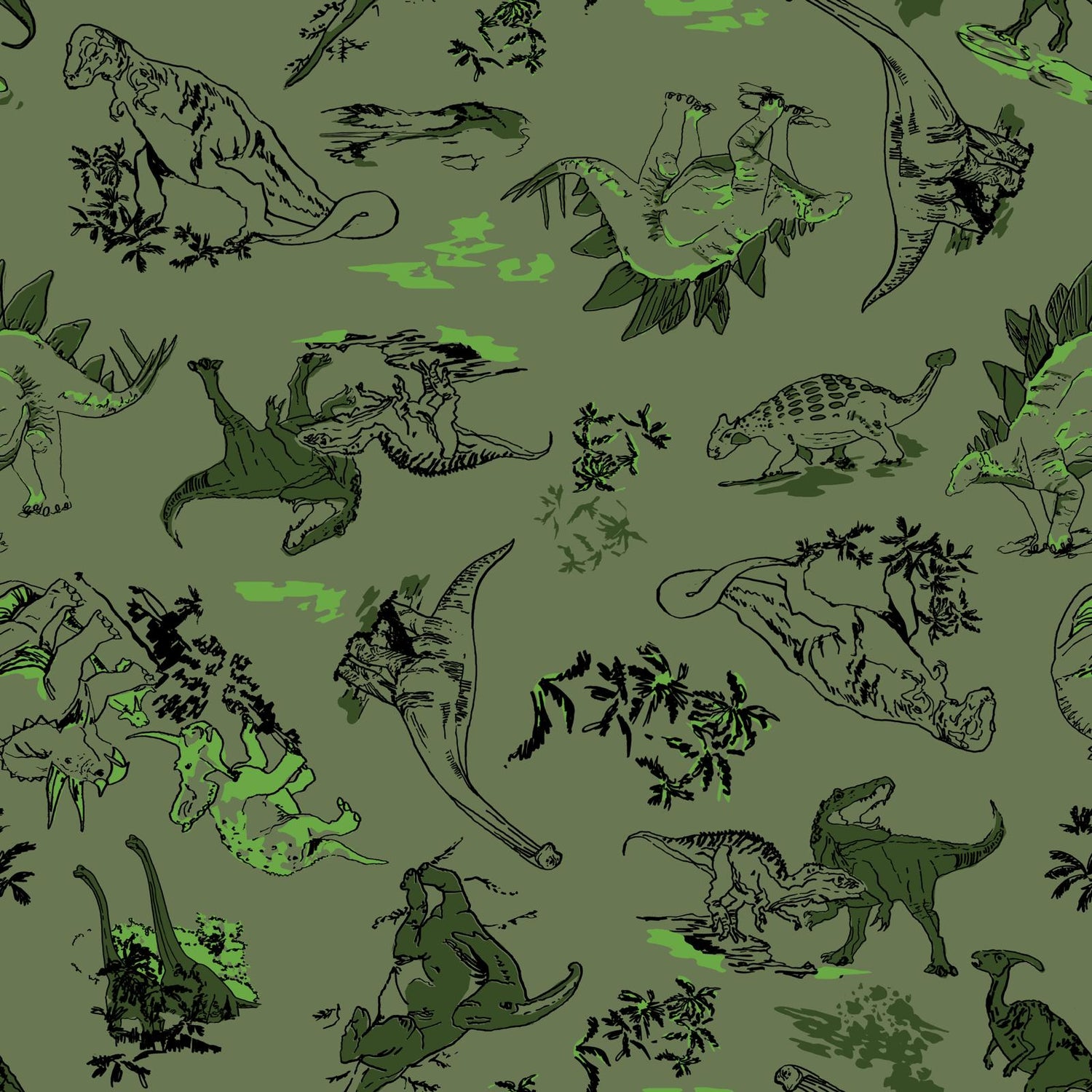 Organic Cotton PJ Bottoms - Dino