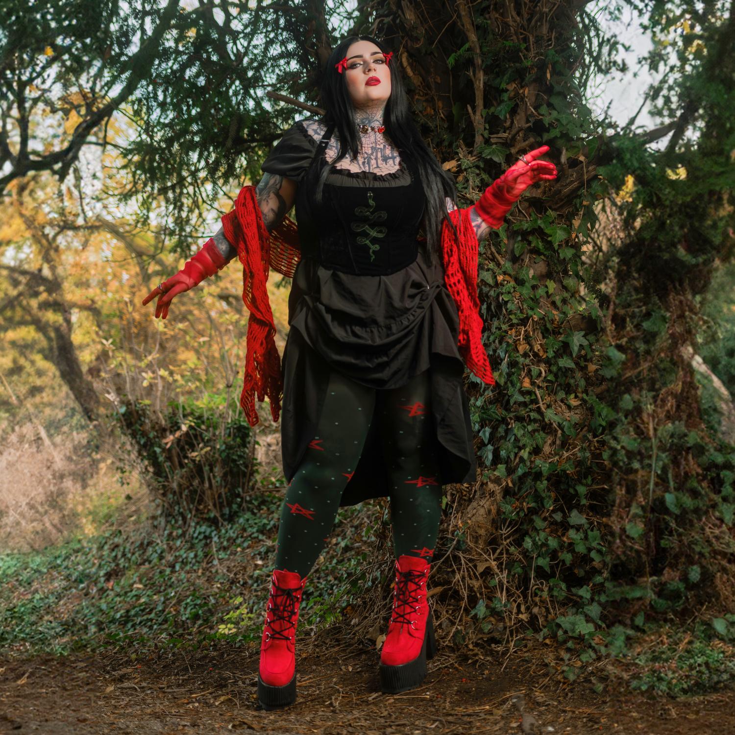 80 Denier Opaque Tights - Woodland Magick