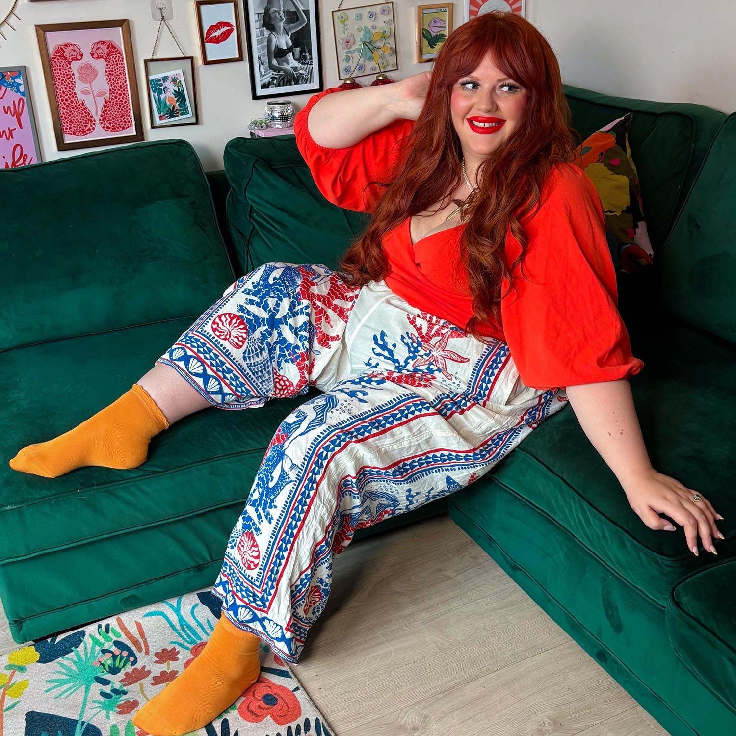 Bamboo Ankle Socks - 3 Pairs in Starfish