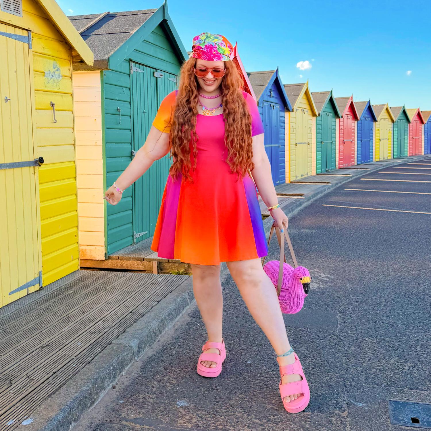 Vanessa Mini A-Line Dress - Rainbow