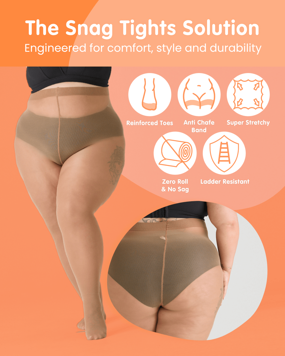 50 Denier Tights - Hot Chocolate