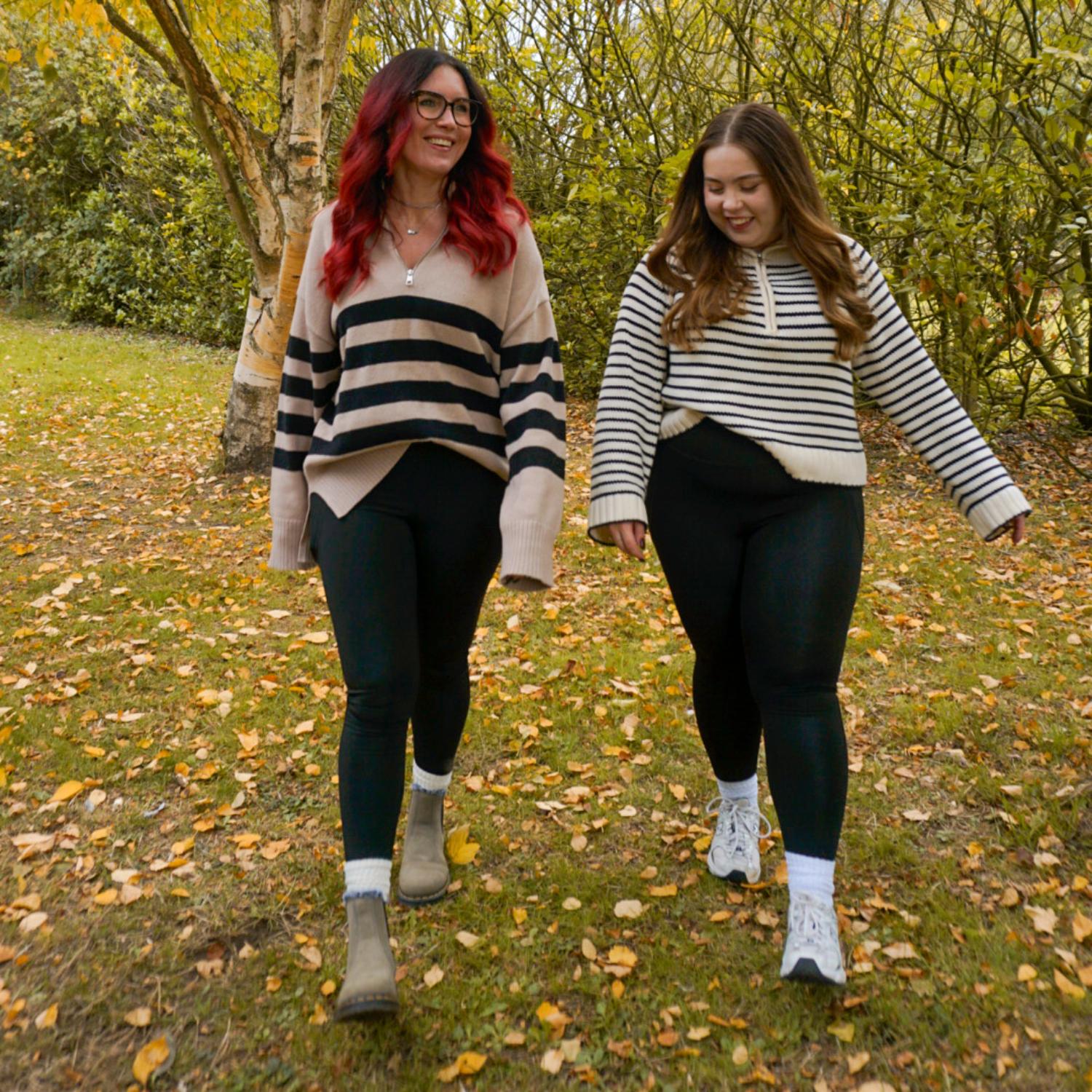 Tracy (left) Size D, 5ft 8 -
Jade (right) Size E, 5ft 2