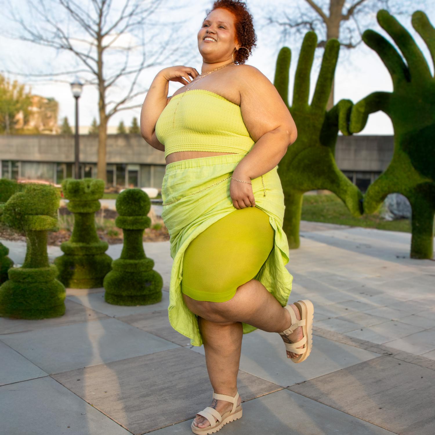 Stay Cool Chub Rub Shorts - Lima Bean Green