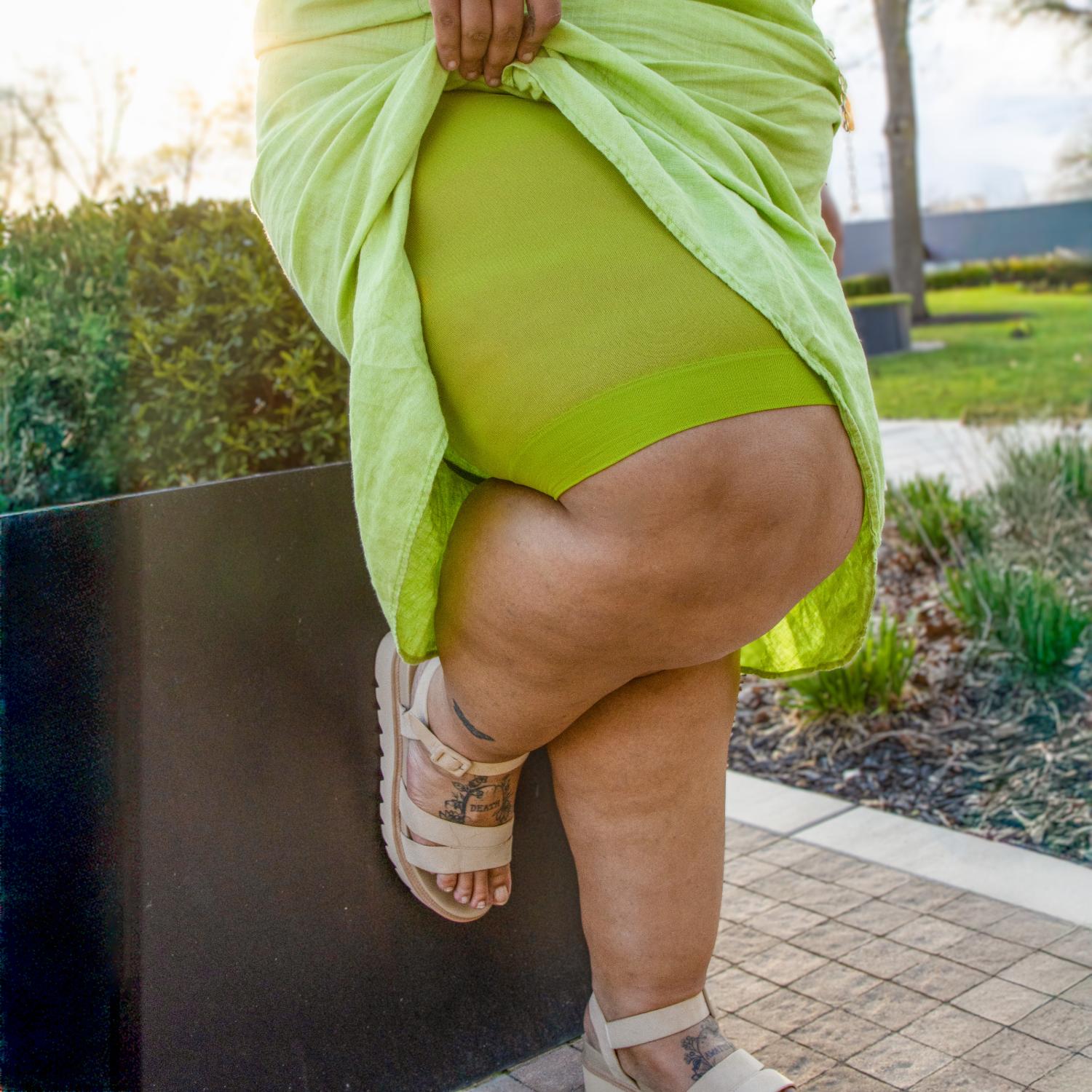 Stay Cool Chub Rub Shorts - Lima Bean Green