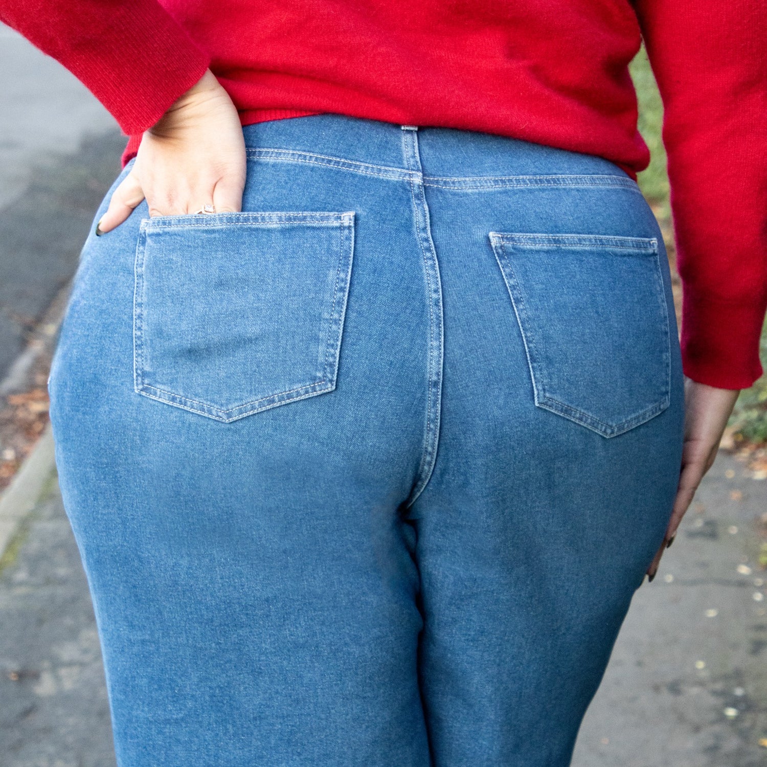 Organic Wide Leg Jeans - Atlantic