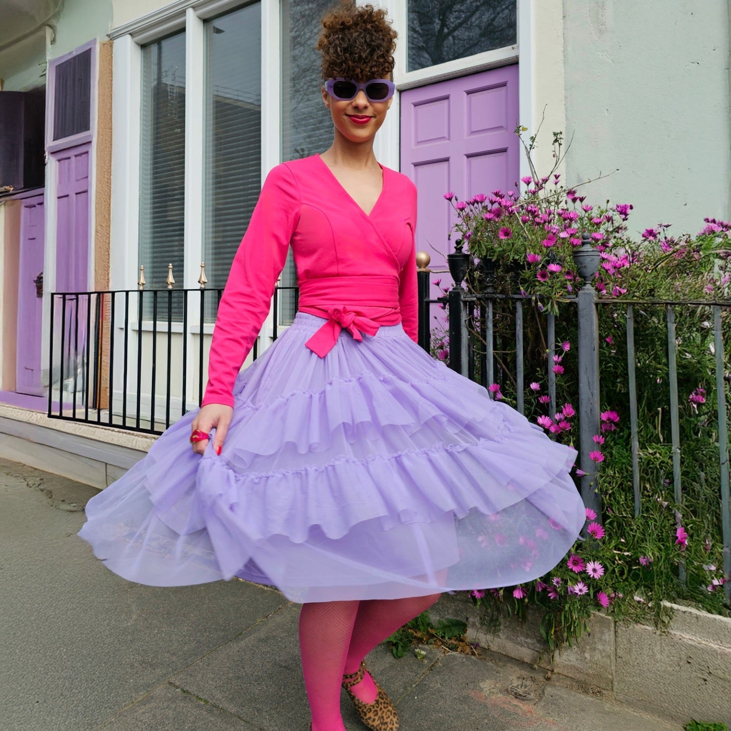 Mesh Skirt - Lavender