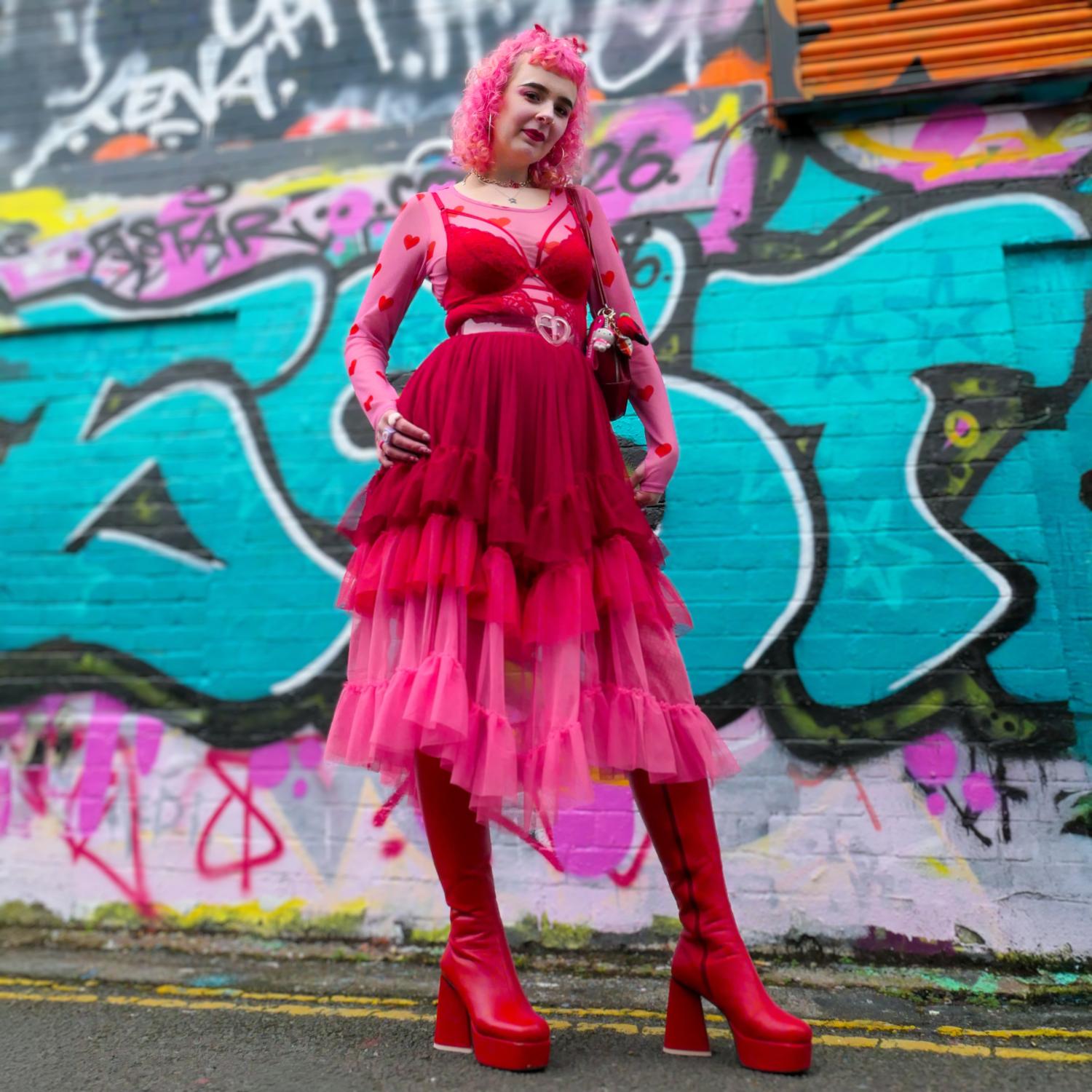 Mesh Maxi Skirt - Pirouette Ombre