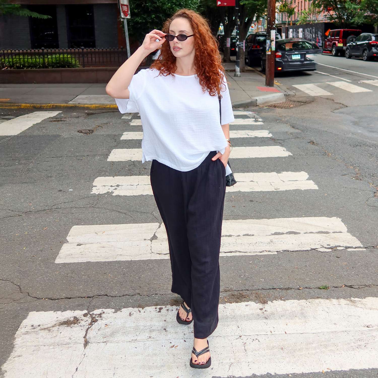 Ida Cotton Gauze T-Shirt - White