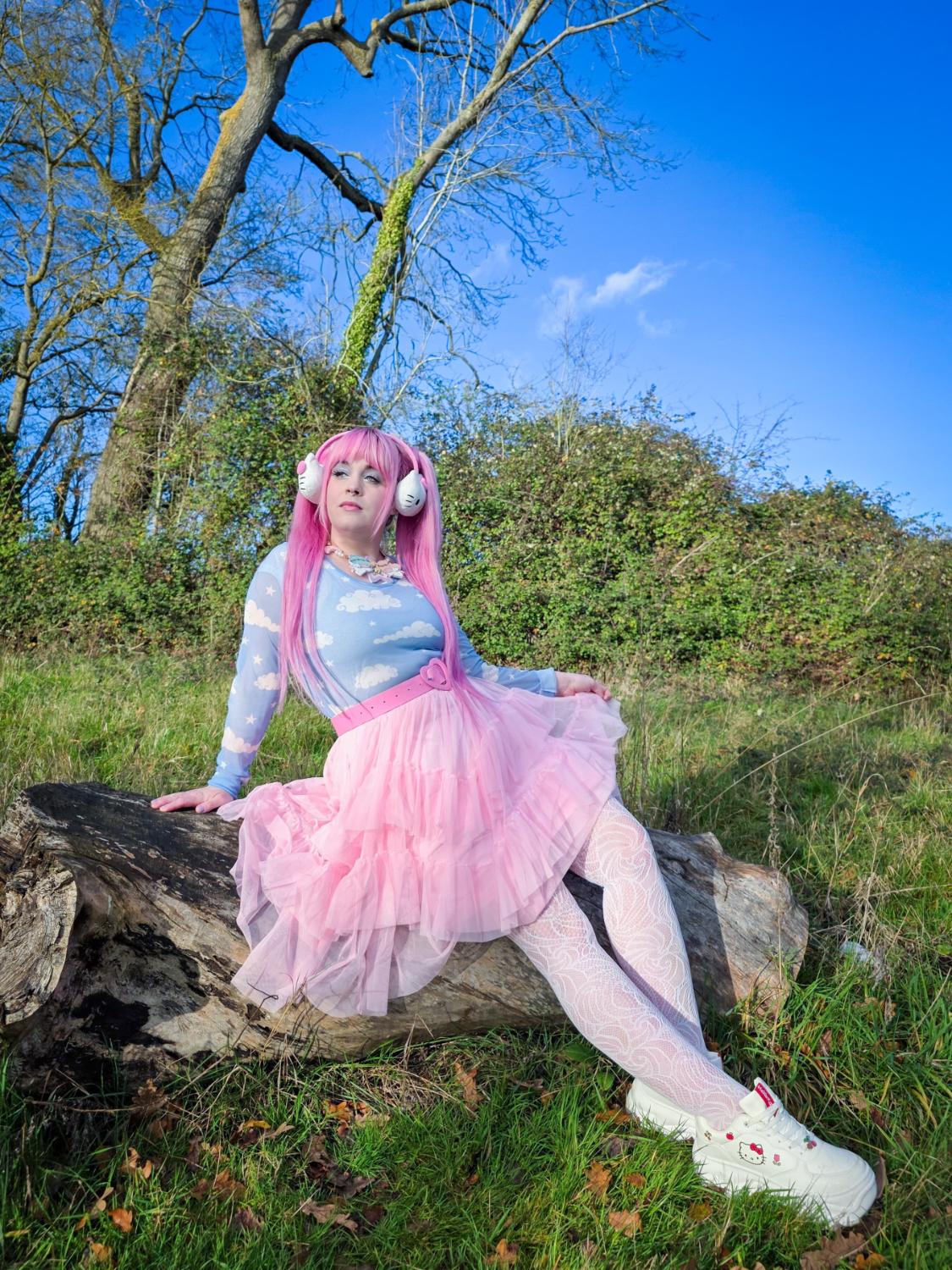 Mesh Skirt - Flushing Pink