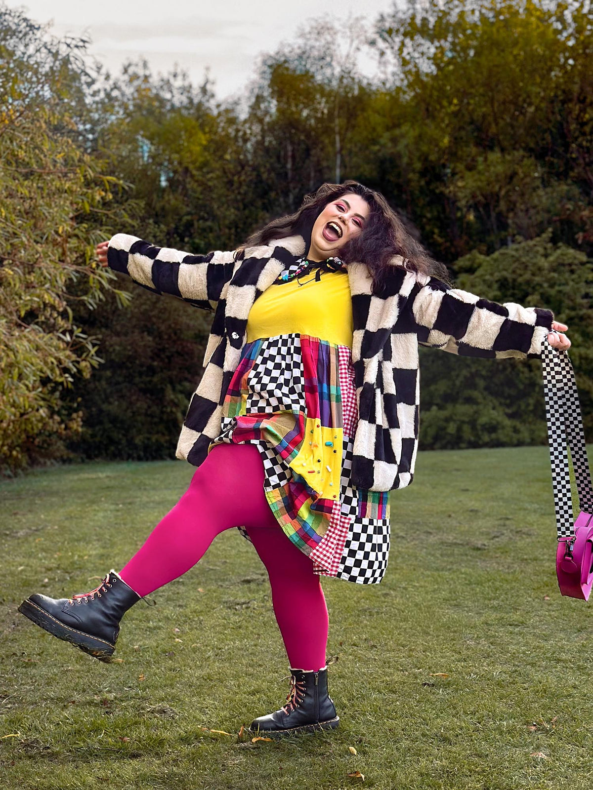 120 Denier Super-Opaque Tights - Raspberry Pie