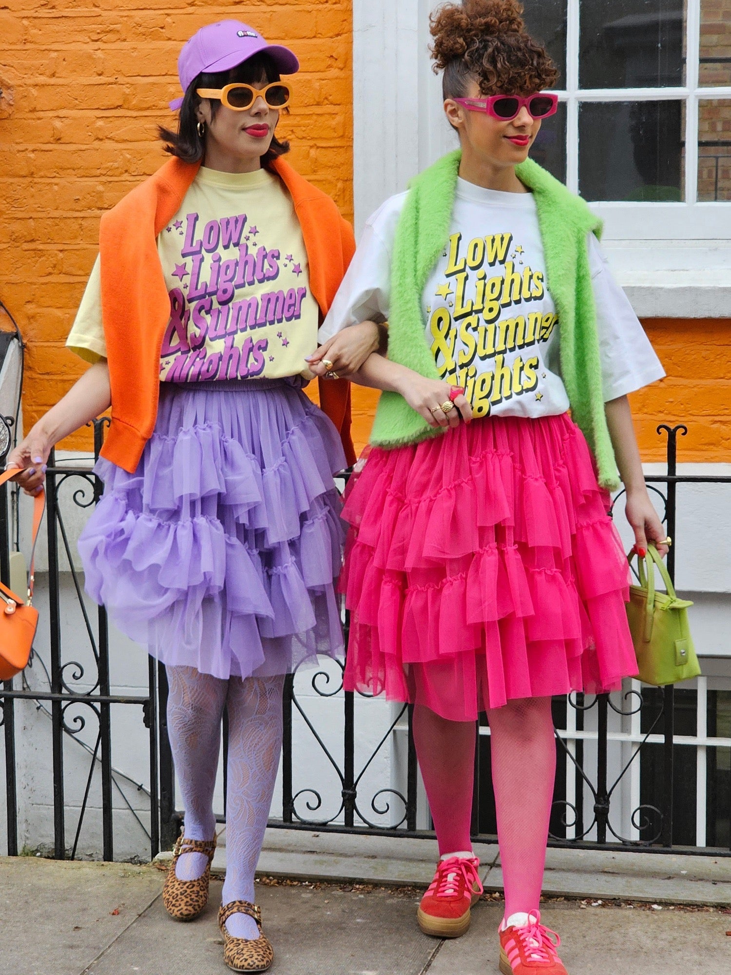 Mesh Skirt - Pomegranate