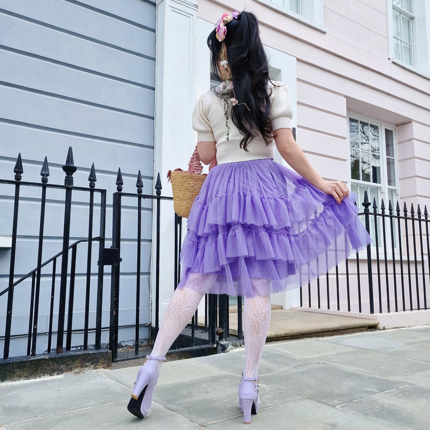 Mesh Skirt - Lavender