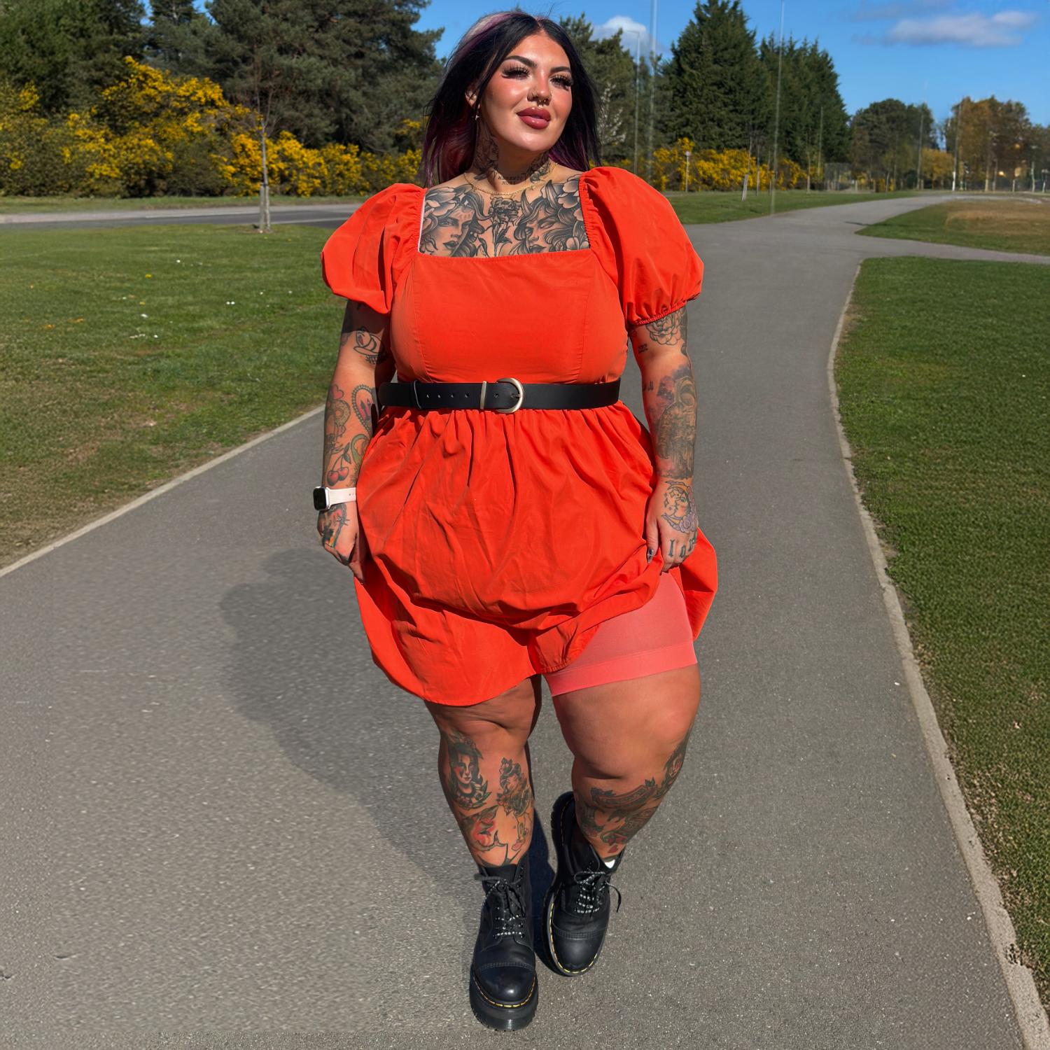 Stay Cool Chub Rub Shorts - Hot Coral