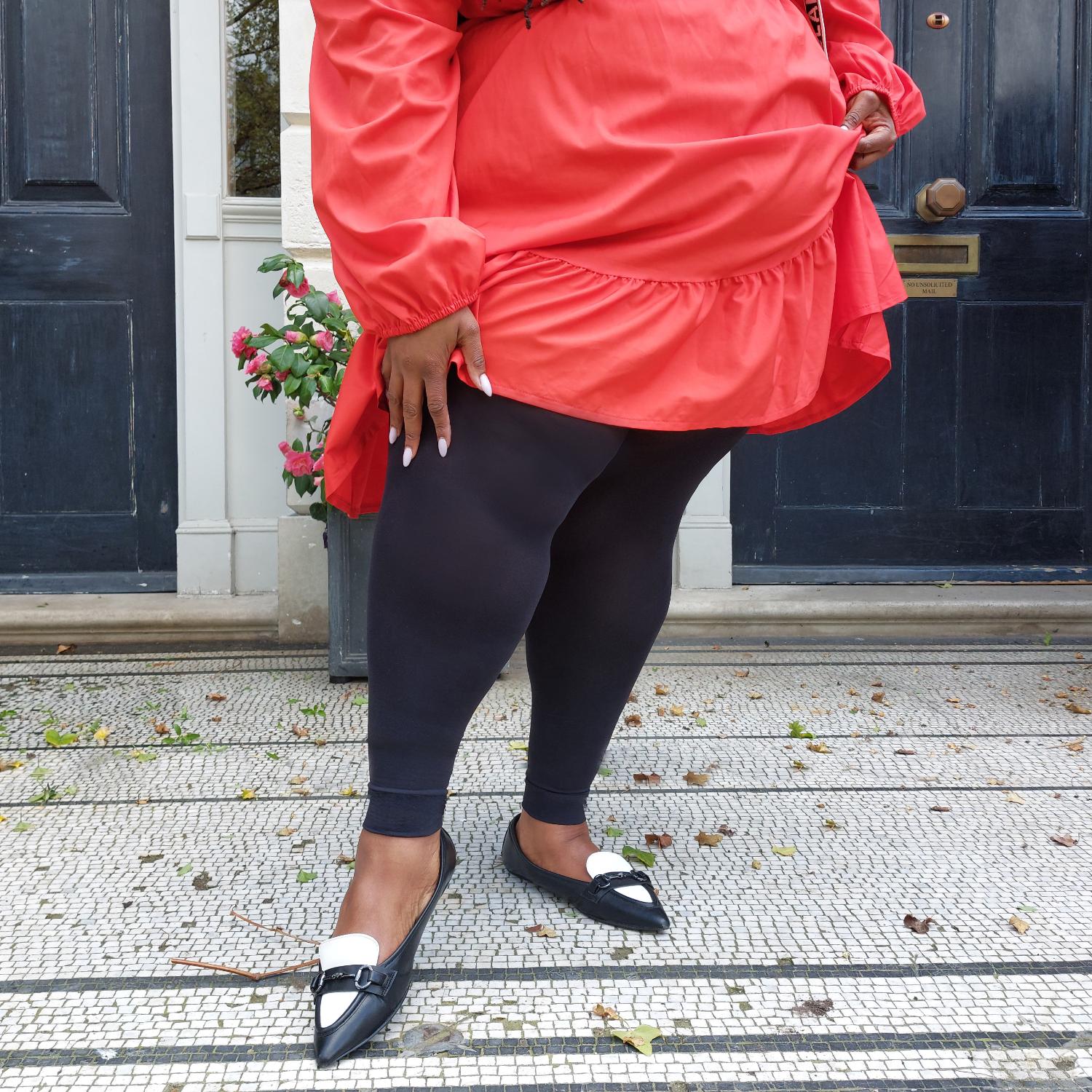 Stay Cool Footless 80 Denier Tights - Black