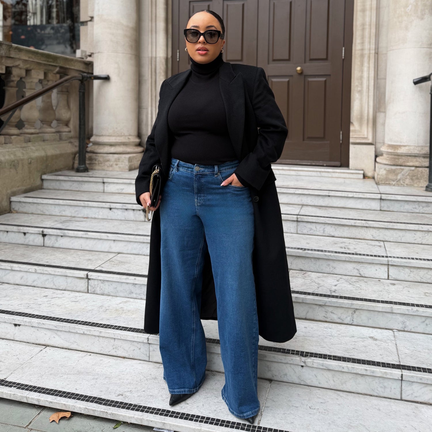 Organic Wide Leg Jeans - Atlantic