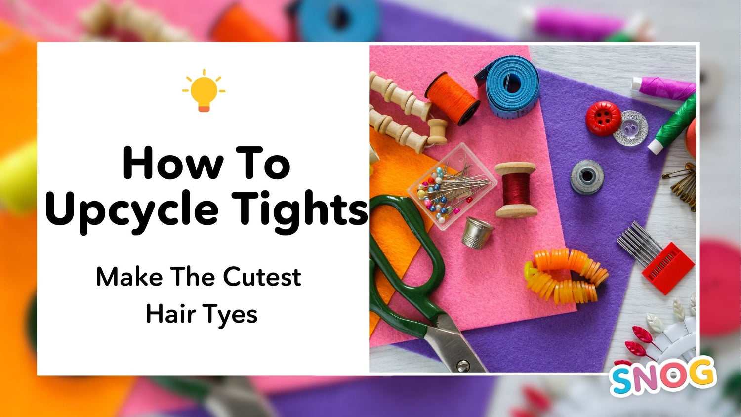 Craft Hack: How to Upcycle Snag Tights to Make Hair Ties! - Snag