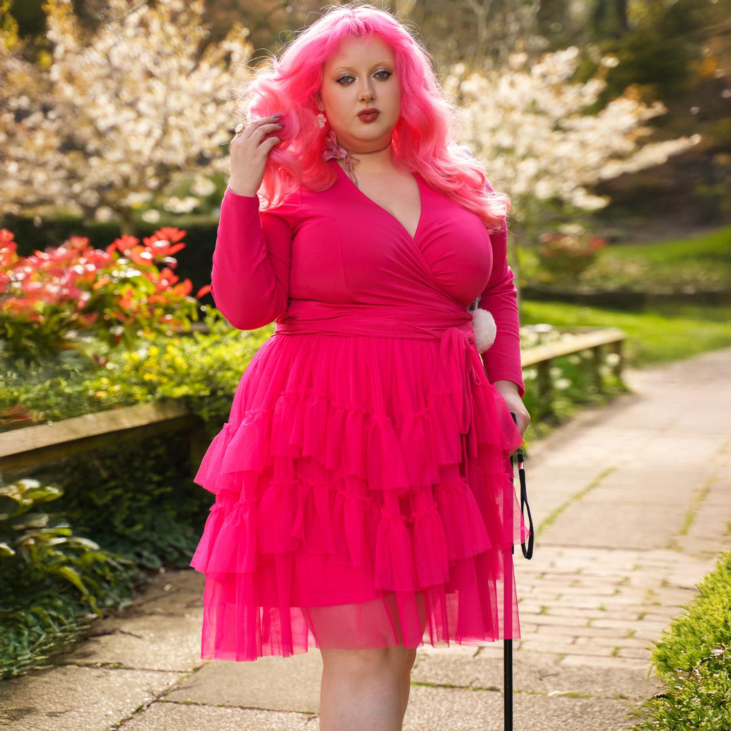 Organic Cotton Wrap Top - Pomegranate