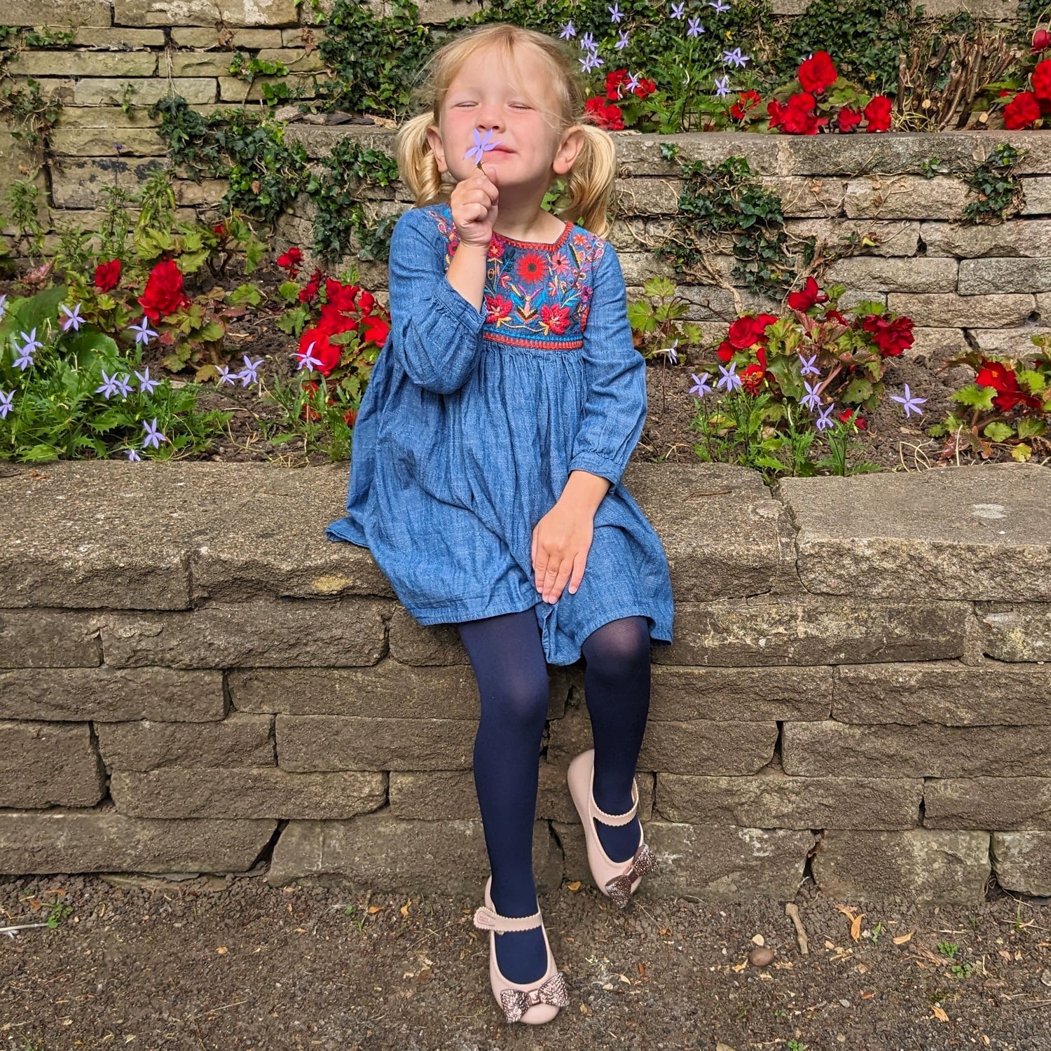 Kids Tights - Navy