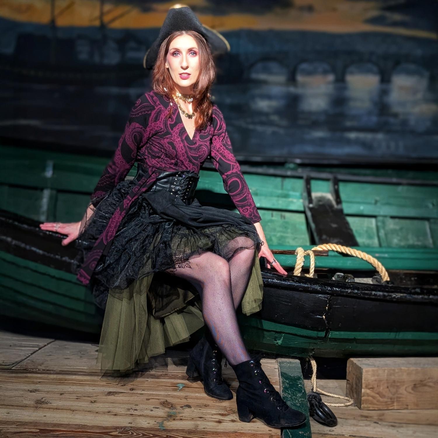 Organic Cotton Wrap Top - Kraken's Embrace