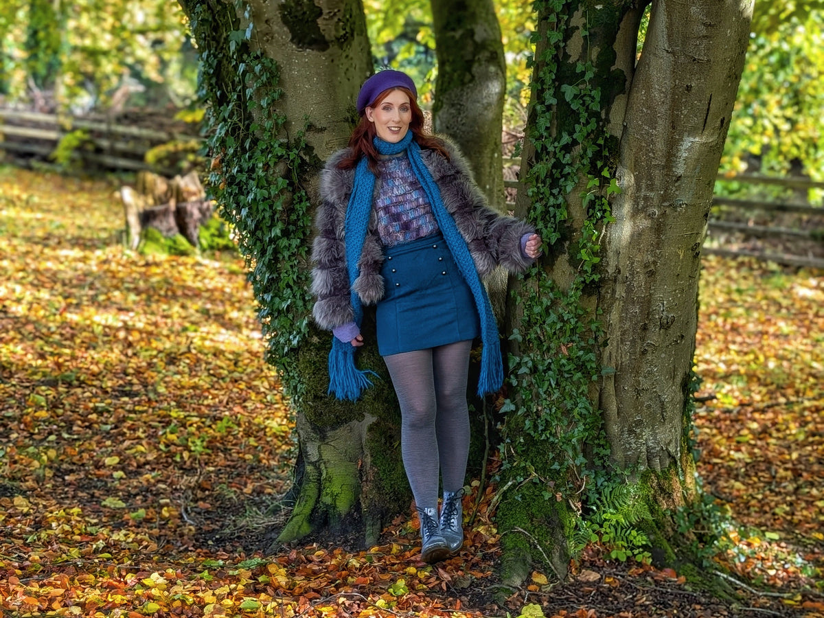 Merino Wool Tights - Silver Lining