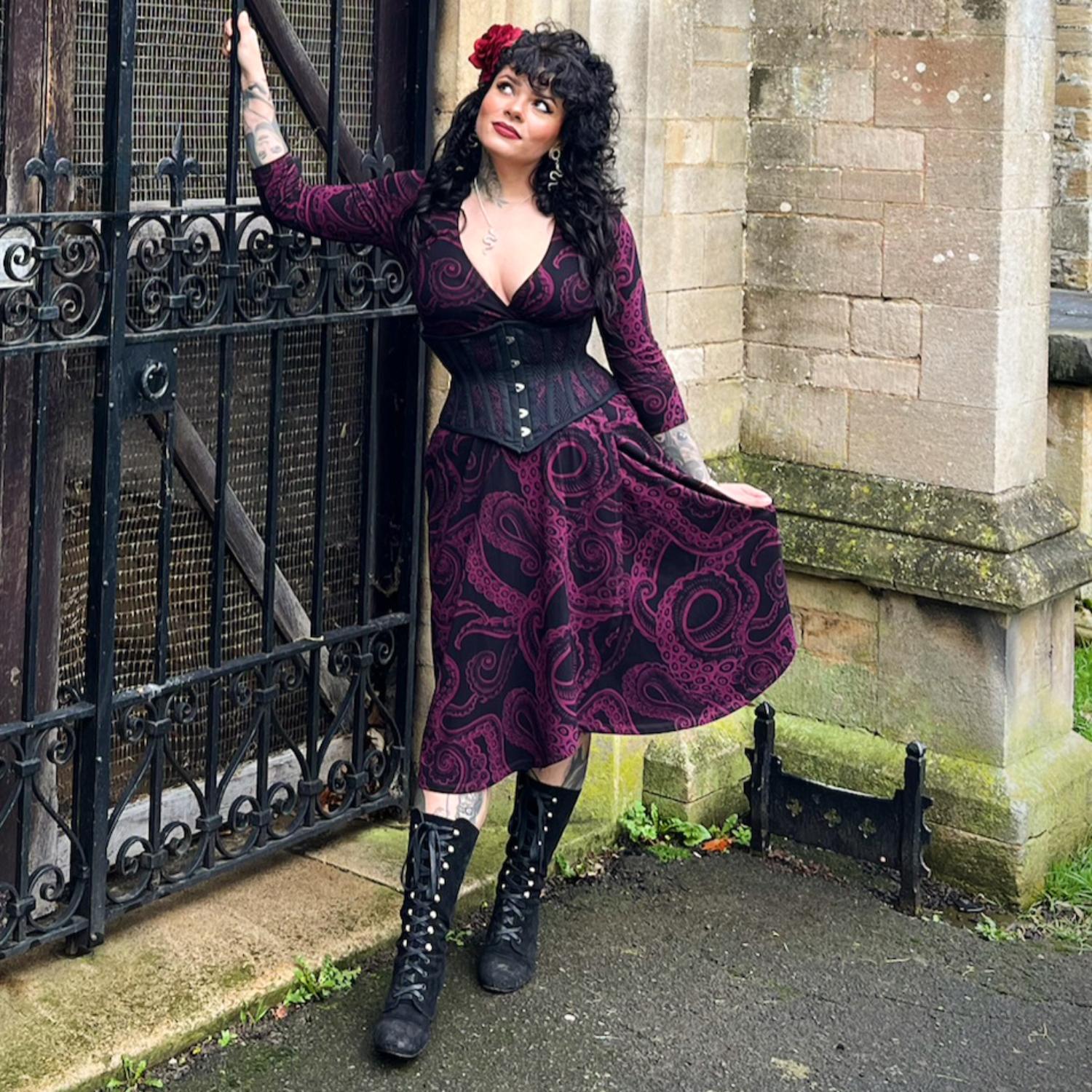 Wrap Dress - Kraken's Embrace