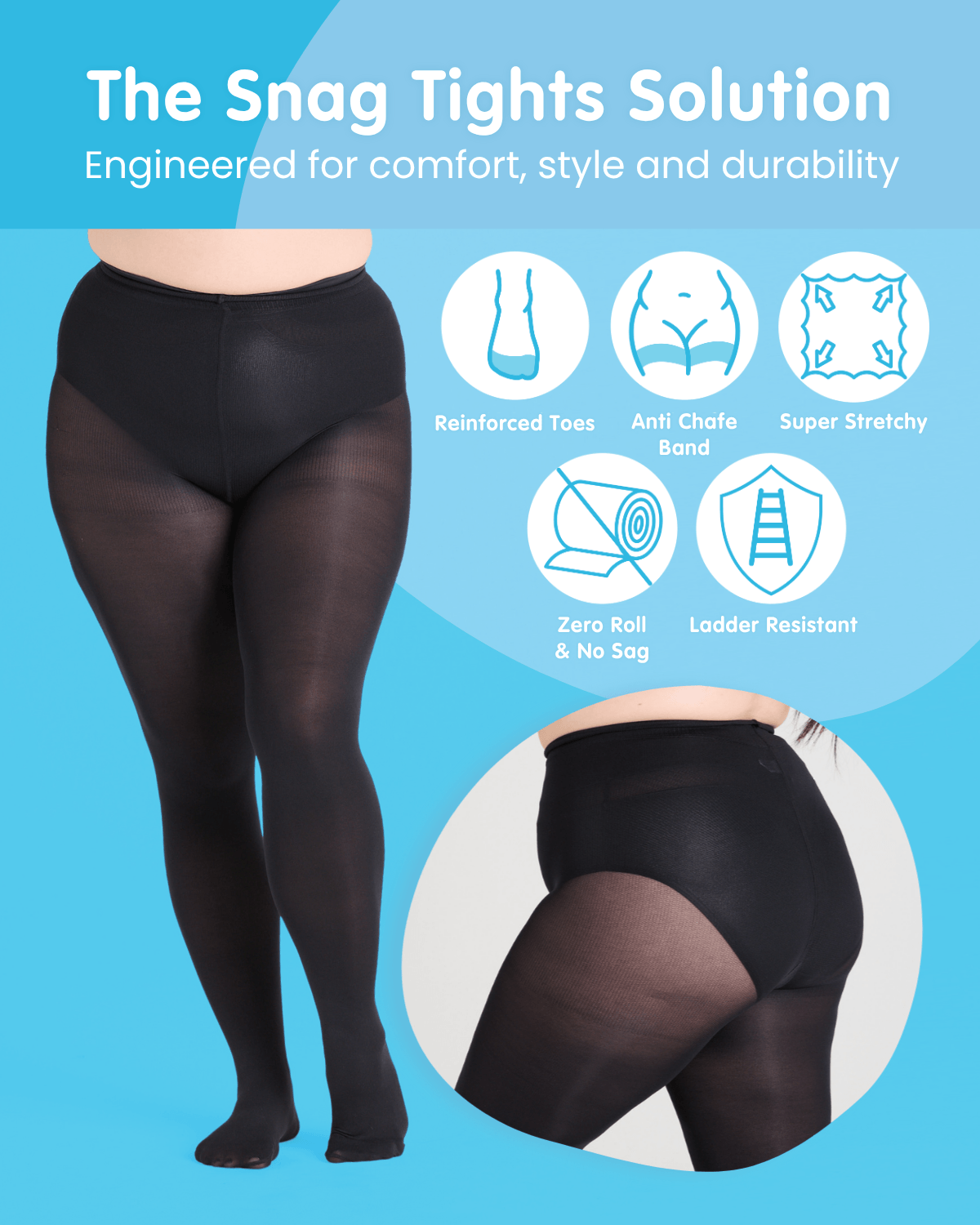 80 Denier Tights - Slate