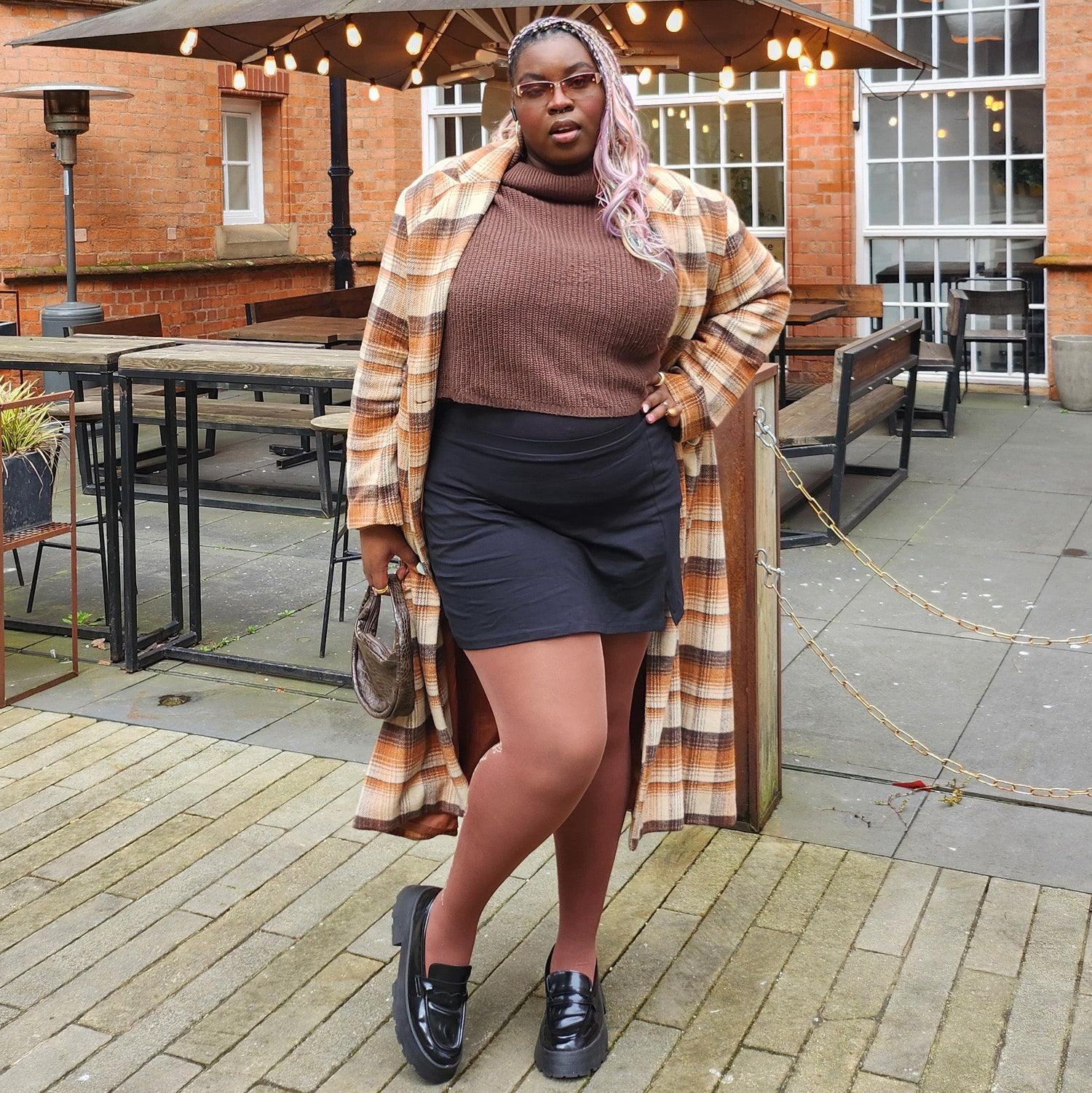 80 Denier Opaque Tights - Peonies