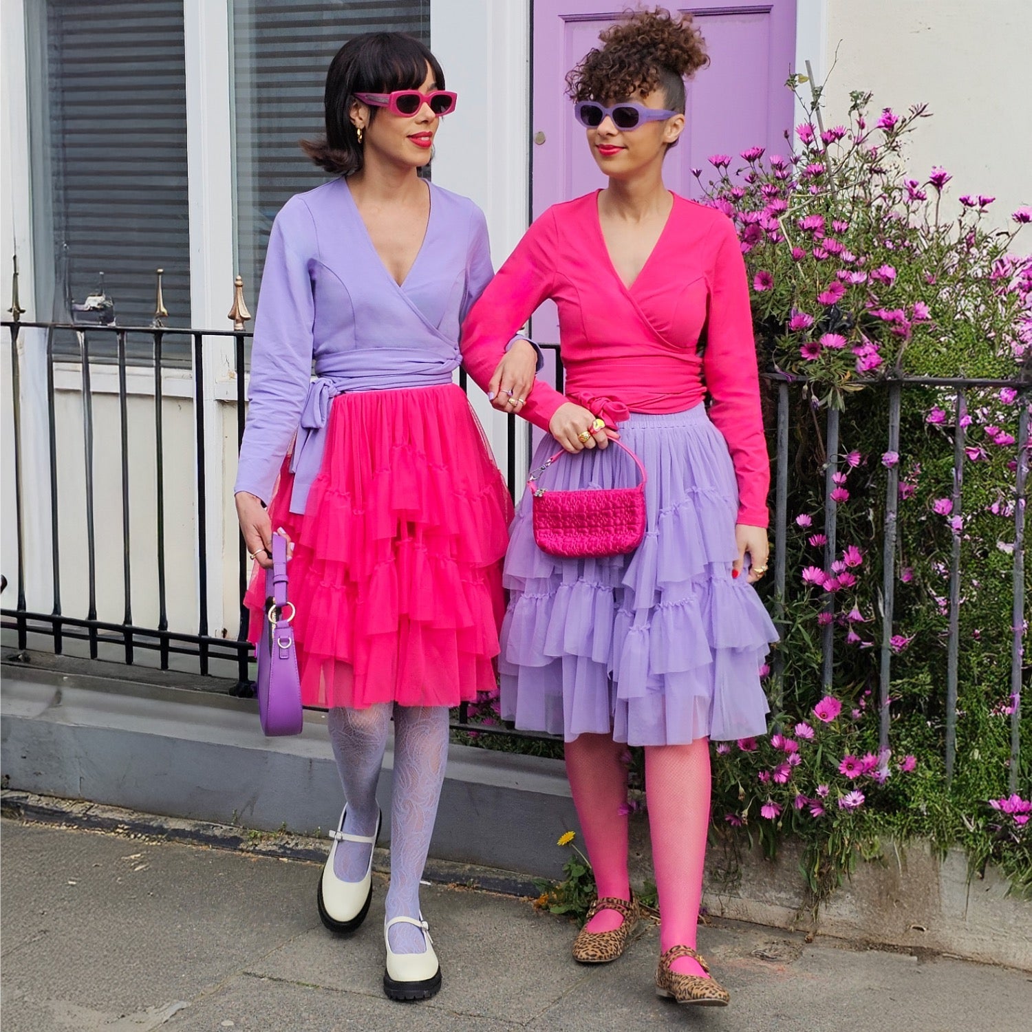 Organic Cotton Wrap Top - Pomegranate