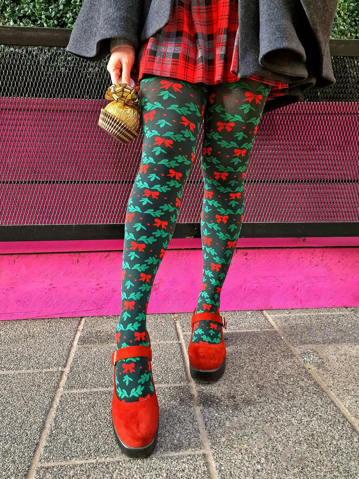 Holly Dolly Tights - Crocodile