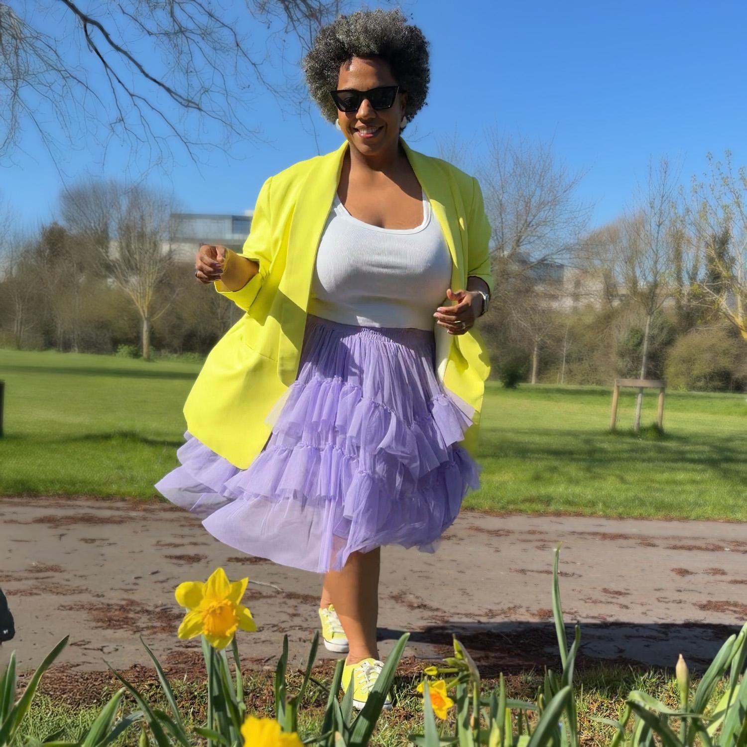 Mesh Skirt - Lavender