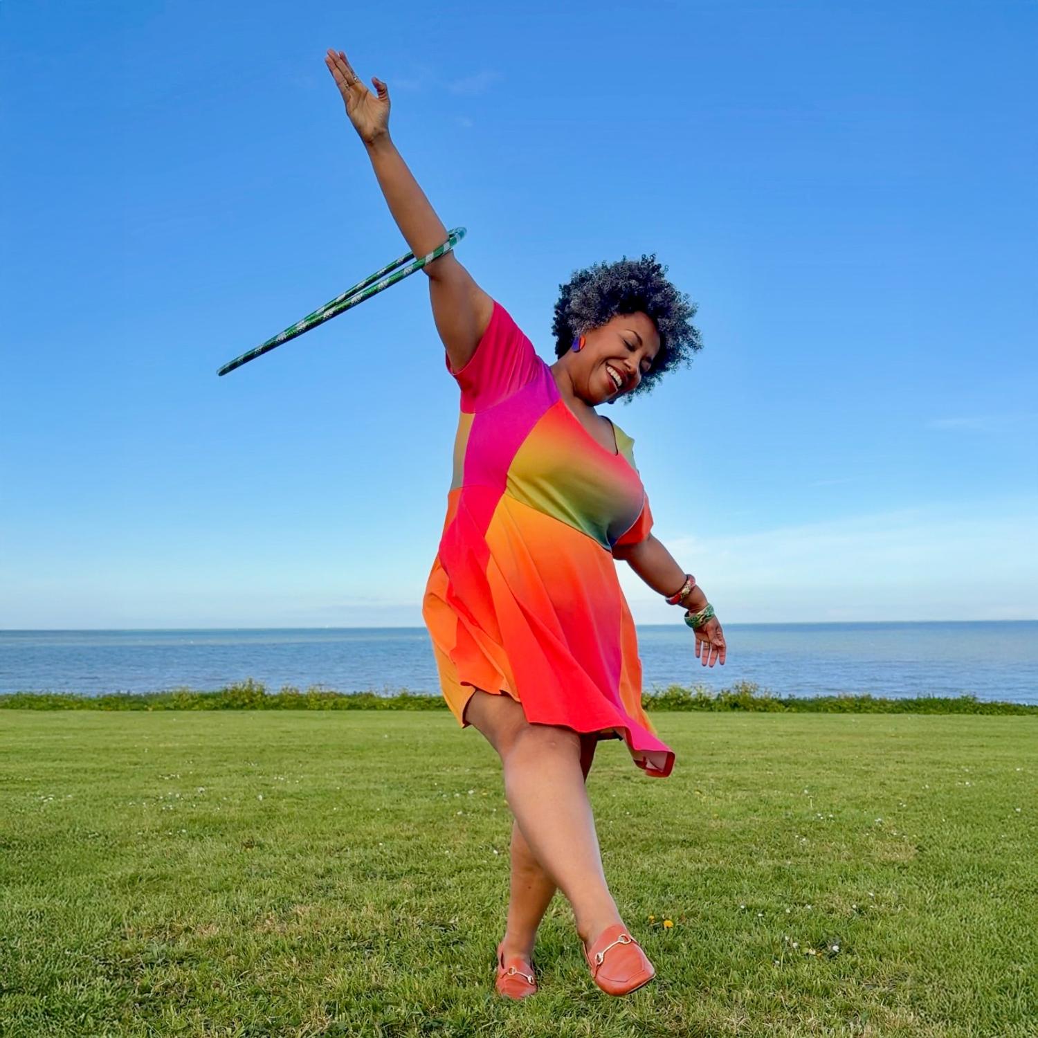 Vanessa Mini A-Line Dress - Rainbow