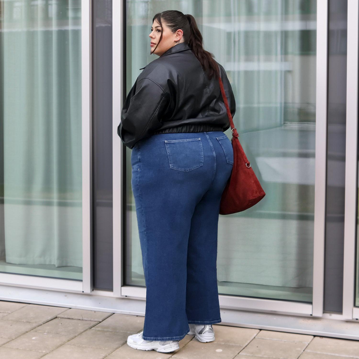 Organic Wide Leg Jeans - Atlantic