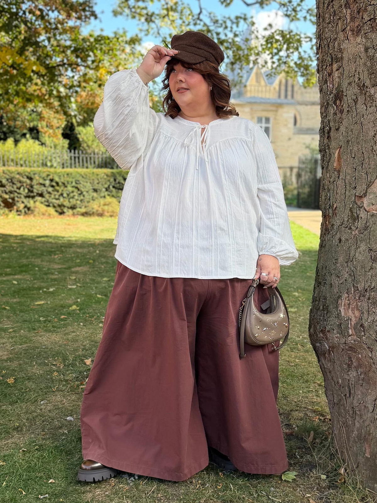 Iona Textured Woven Blouse - Cream