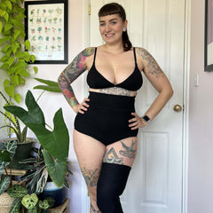 Super High Waist Knickers - Black - Snag