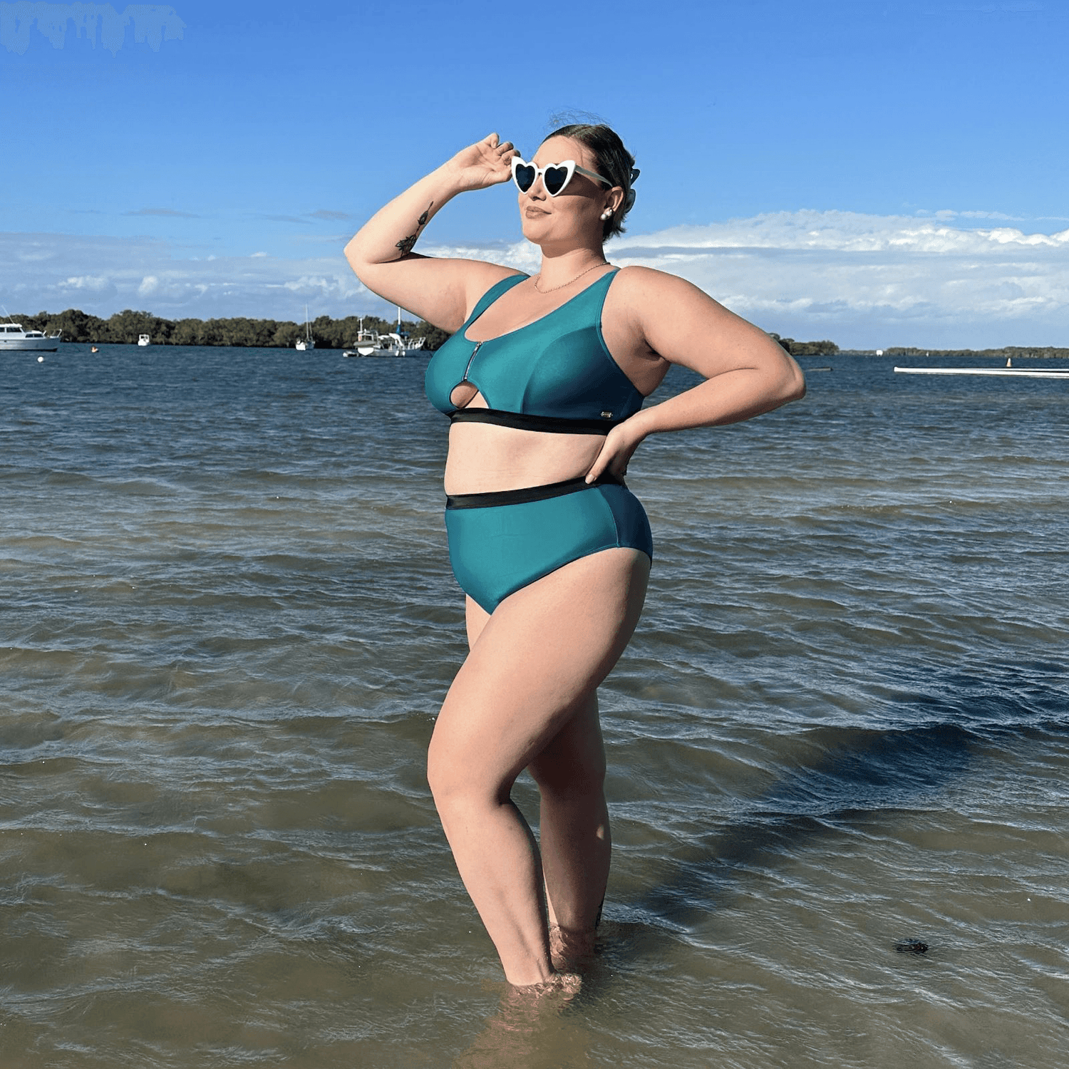 Hasta La Vista Bikini Bottoms - Teal