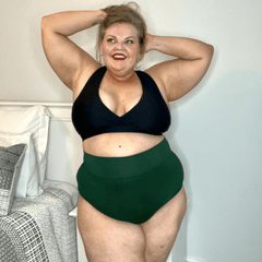 Super High Waist Knickers - Hit the Bottle Green - Snag